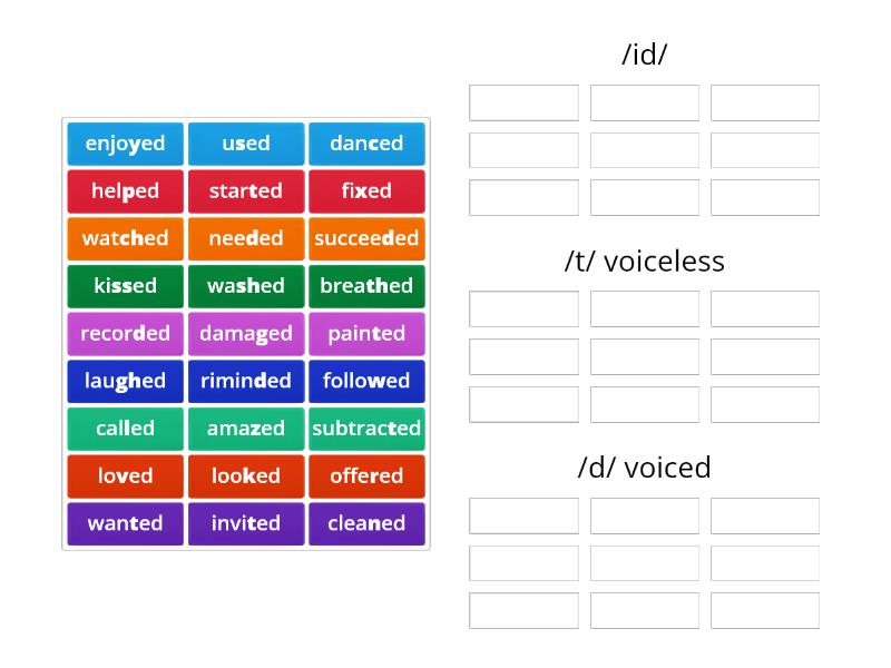 ED = /id/ - /t/ - /d/ - Group sort