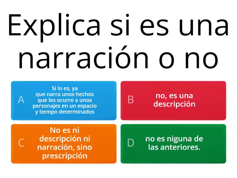 NARRACIÓN - Quiz