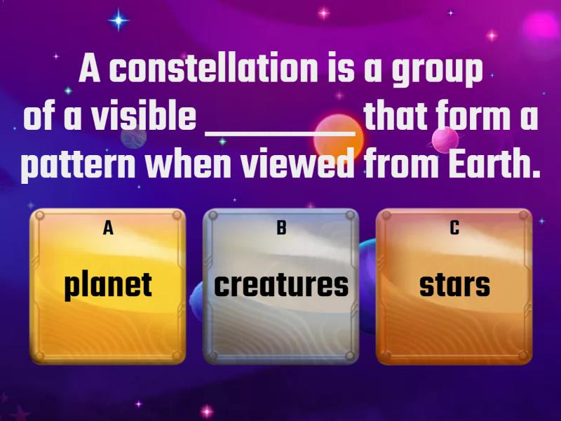 CONSTELLATIONS - Quiz