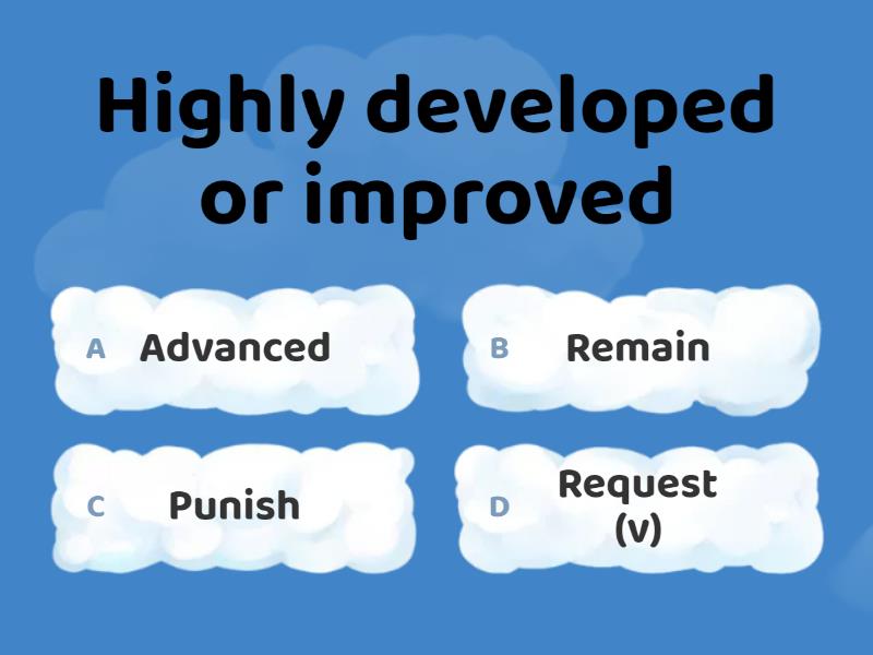 Perfecting Vocabulary Definitions Page 44 ( Game) - Quiz