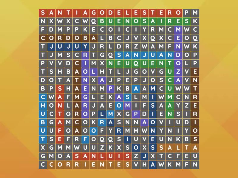 argentina Wordsearch