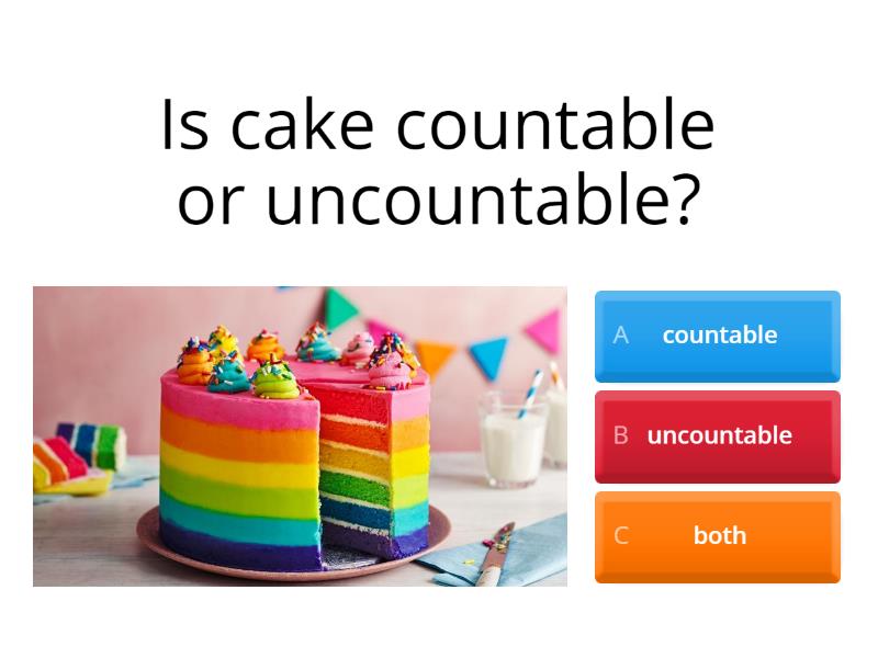 Countable And Uncountable Nouns - Kvíz