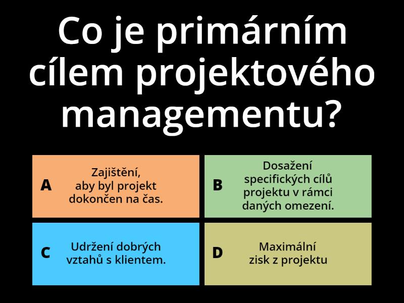 Project Management - Quiz