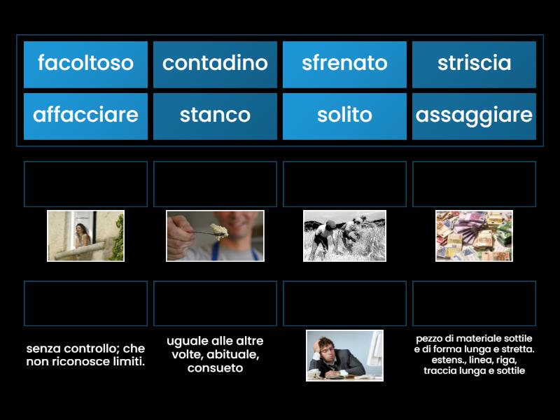 Cosa Si Intende Per Lessico Di Riferimento Lessico: cosa significano queste parole? - Match up
