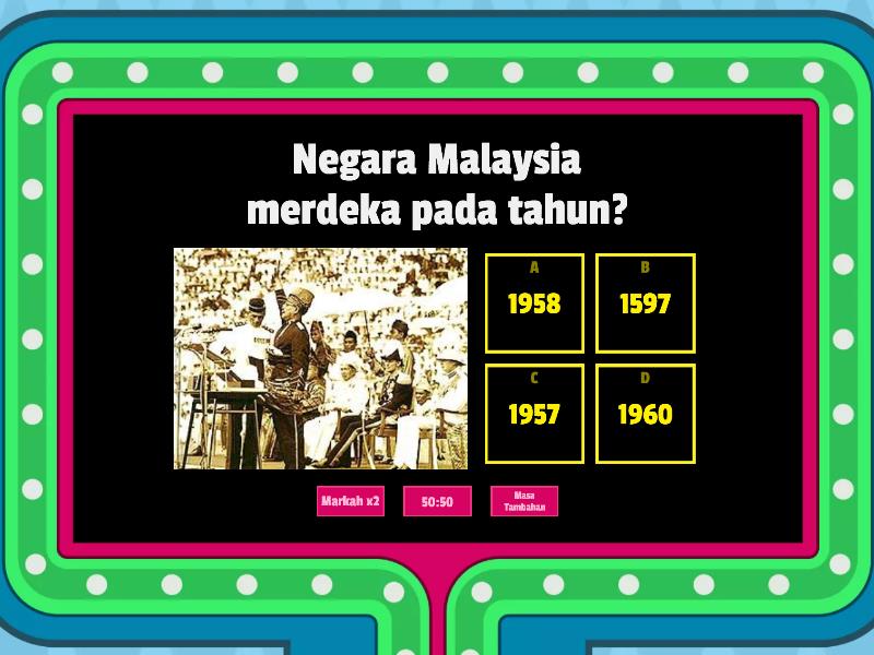 KUIZ SEJARAH KEMERDEKAAN TAHUN 4 - Gameshow Quiz