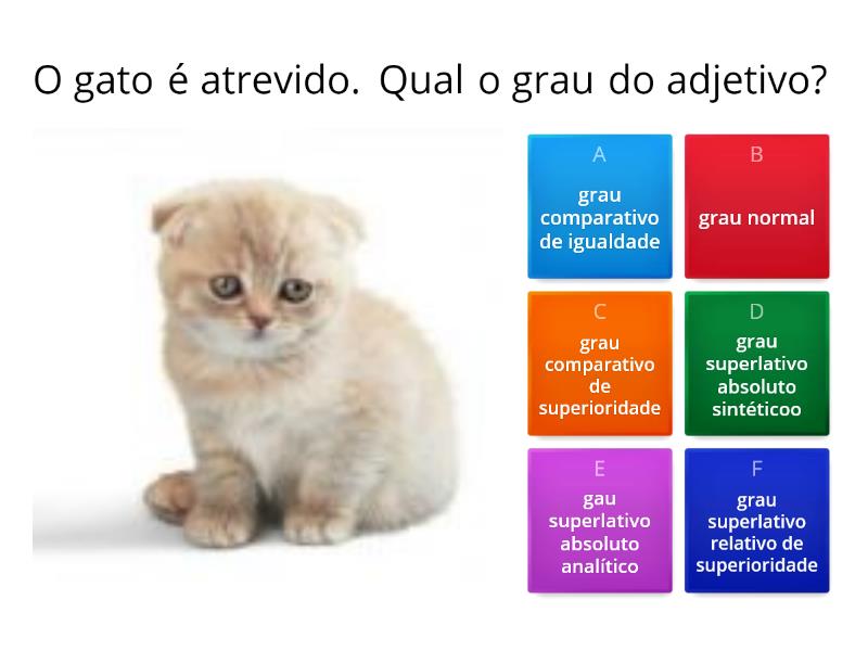 Verifica Se Sabes .... Grau Do Adjetivo! - Quiz