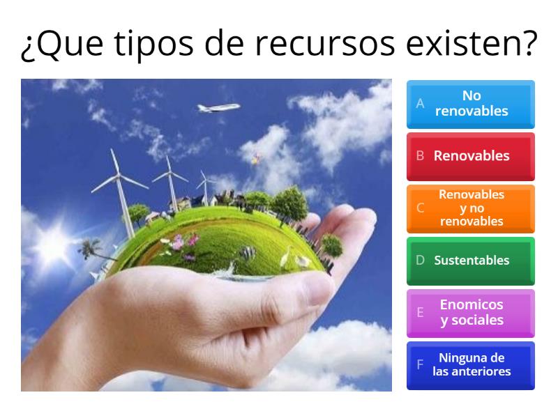 Recursos Naturales Y Problemas Ambientales - Quiz