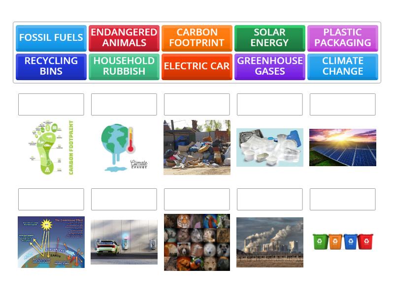Climate Change - Match up