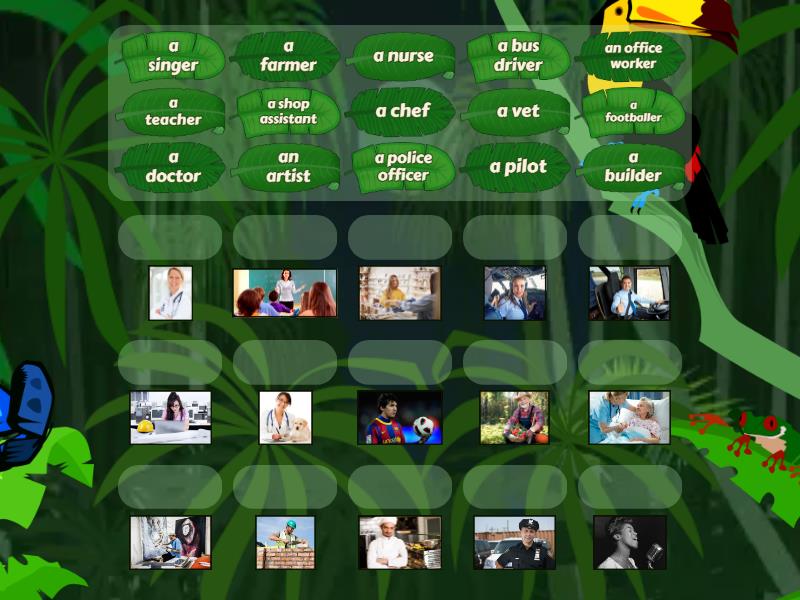 Go getter 2 ,Unit 6 - Jobs Vocabulary - Match up