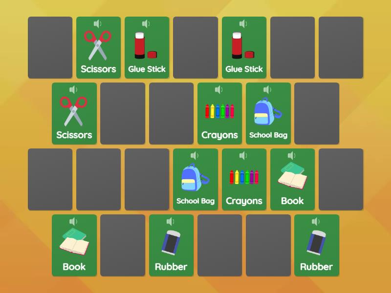 School Things - Matching pairs