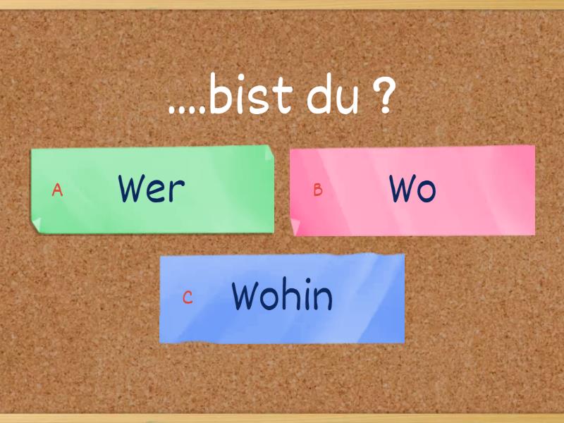 W- Fragen -A1 - Quiz