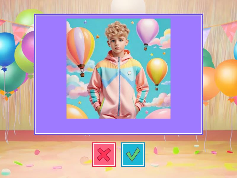 Describing people's clothes - Flash cards