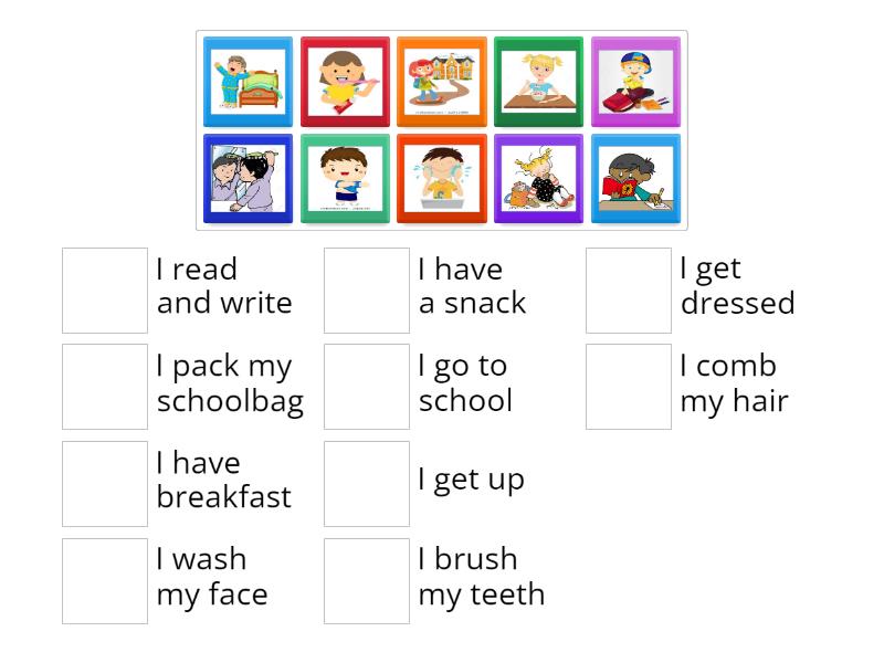 Morning Routine - Match up