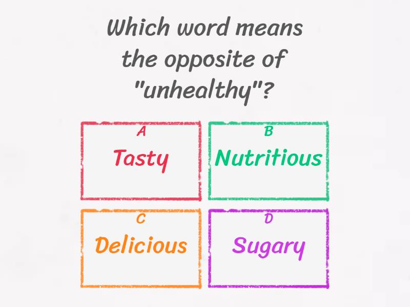 healthy food - Quiz