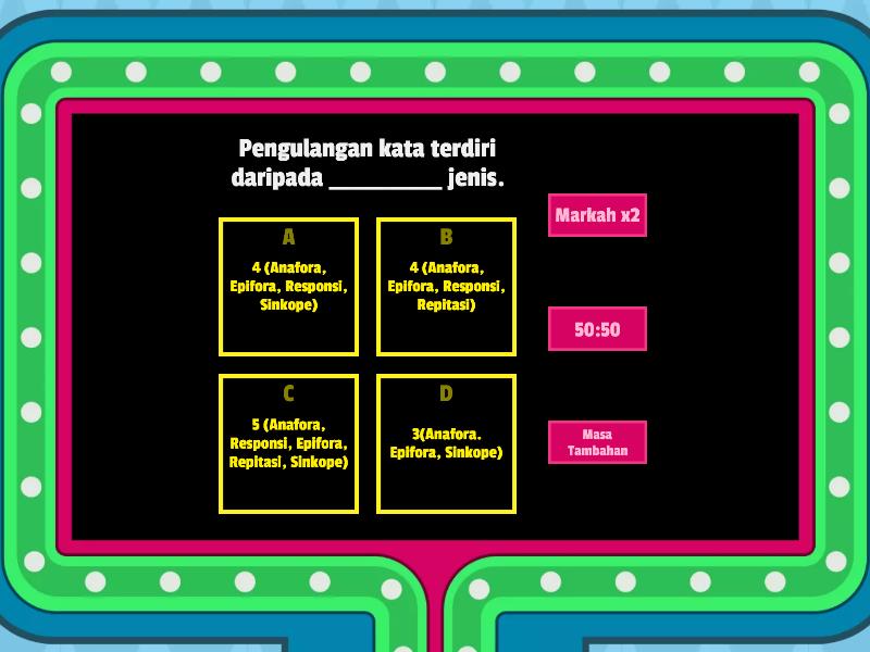 KUIZ PENGULANGAN KATA DAN SINGKATAN KATA - Kuis gameshow