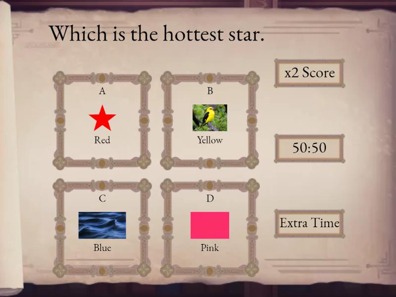 Warm up quiz - Gameshow quiz