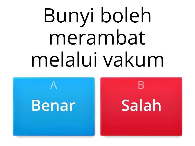 Sains Tingkatan 2: Gelombang Bunyi - Quiz