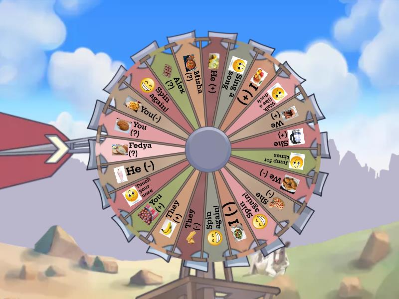 FF2 U4 have\has got - Spin the wheel