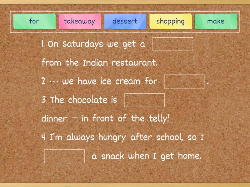 Focus 1 unit 2B - Complete the sentence