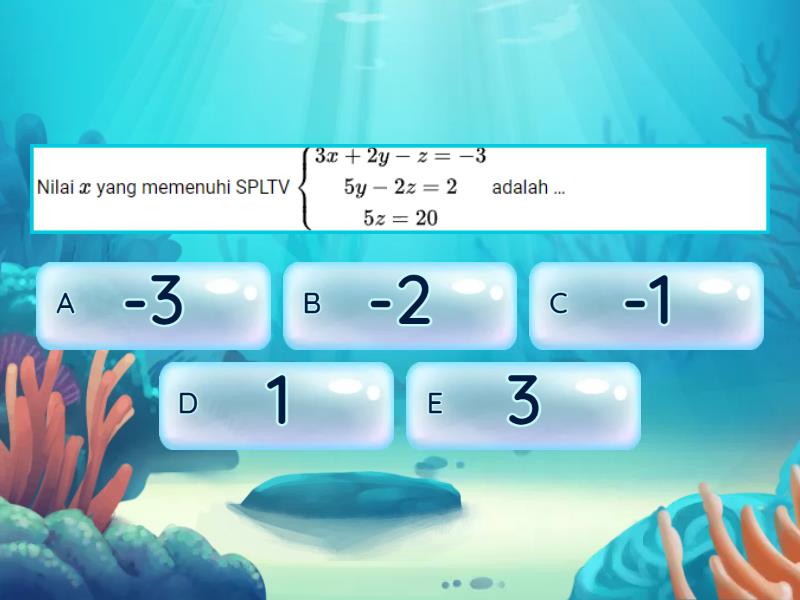 variabel dari persamaan 4x 3y 5 0 adalah