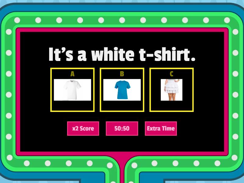 Clothes - Gameshow quiz