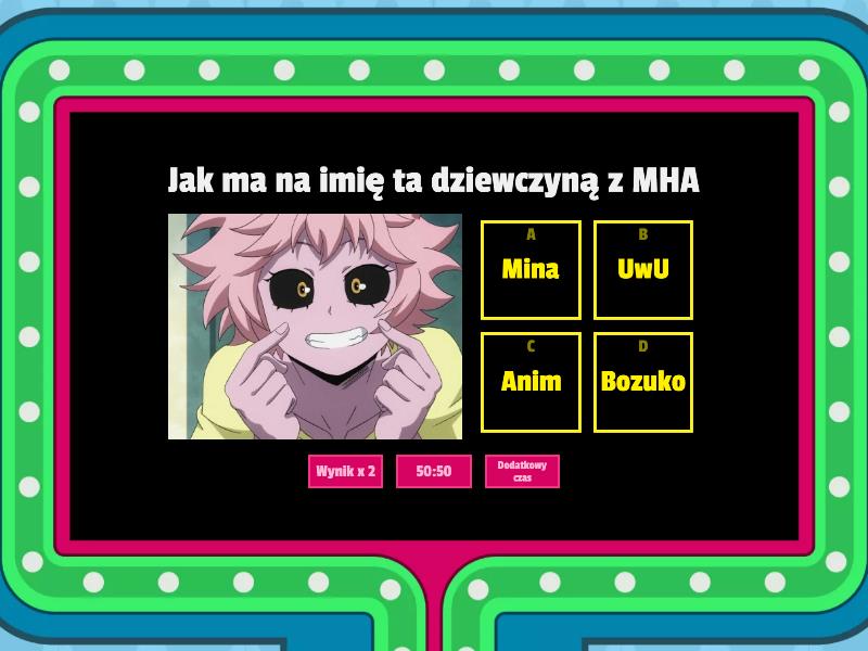 Jak Ma Na Imie Zona Slawomira MHA zgdadnij jak maja na imie - Gameshow quiz