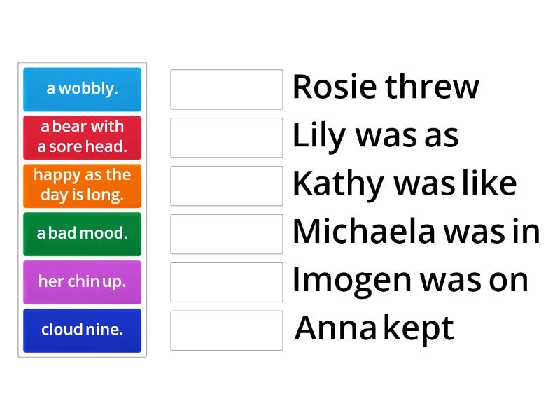 Match the sentence beginnings and endings