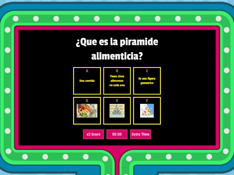 7MO-A-Pirámide Alimenticia - Gameshow Quiz