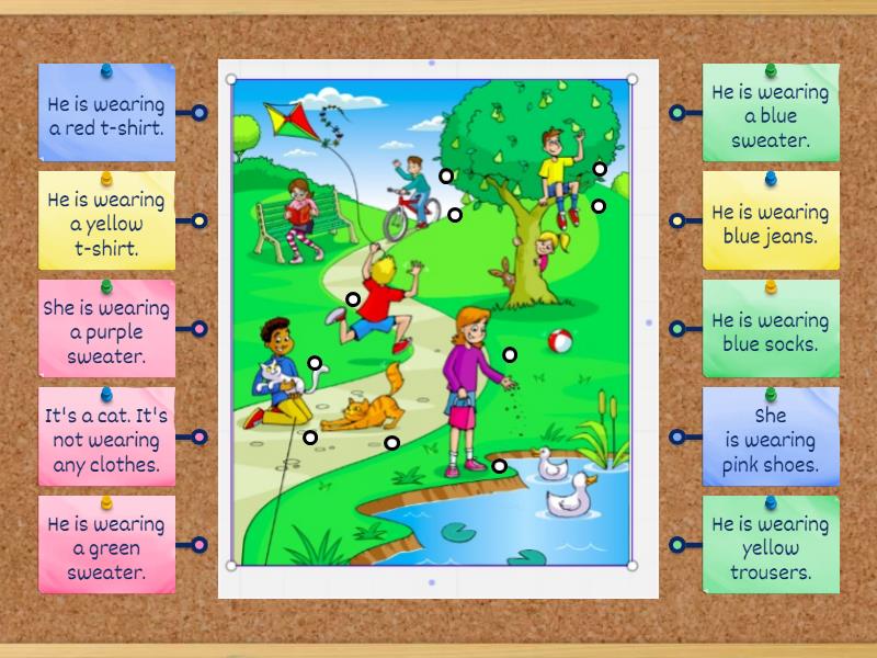 Superminds 1 Unit 7 She Is Wearing He Is Wearing Label Labelled Diagram