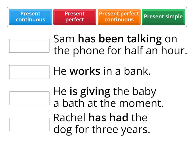 Present tense - Match up