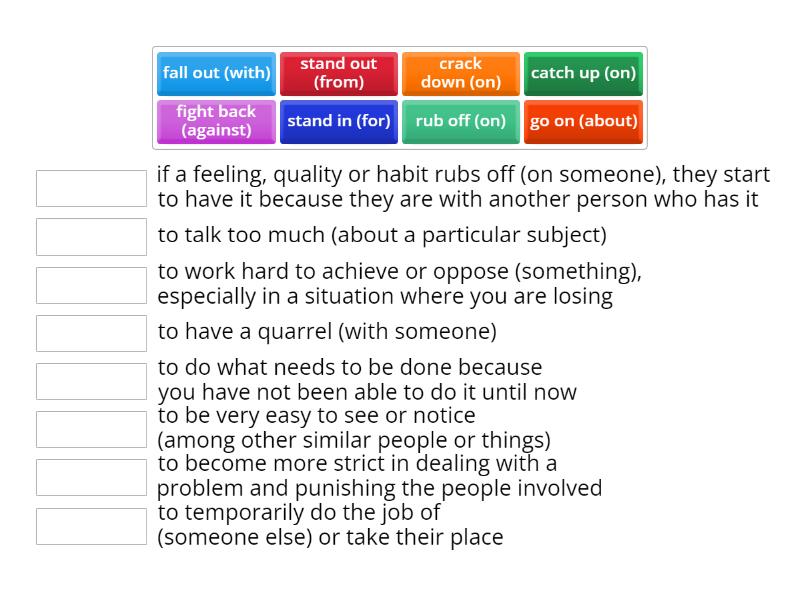 Roadmap B2+ Unit 4c Phrasal Verbs - Match Up