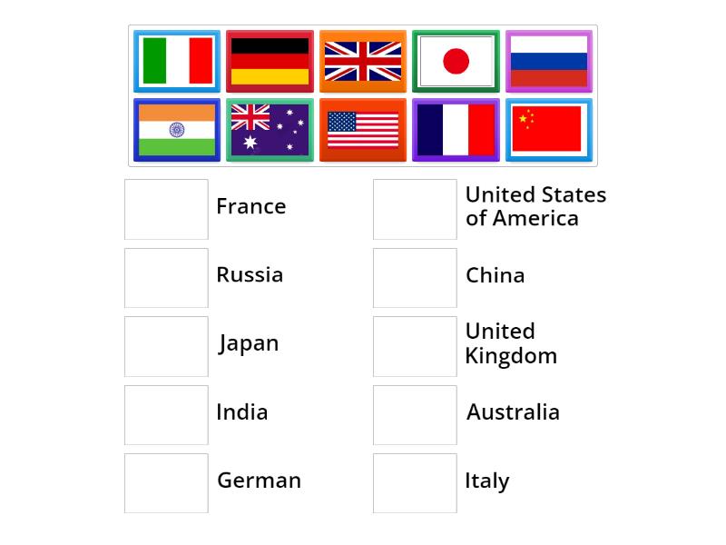 COUNTRY MATCH - Match up