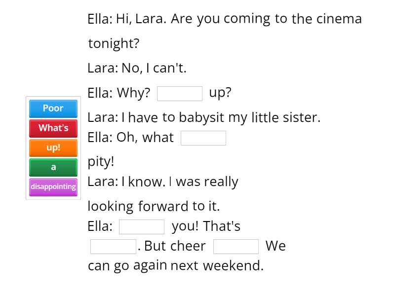 What's the metter? Complete the sentence