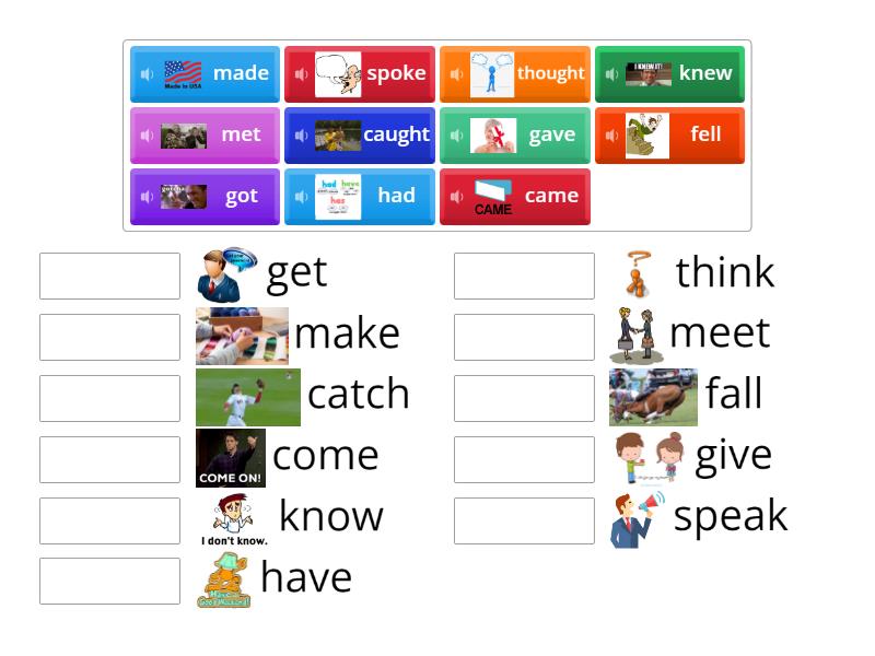 Irregular Verbs RMP A2 U6 Part 2 - Match up