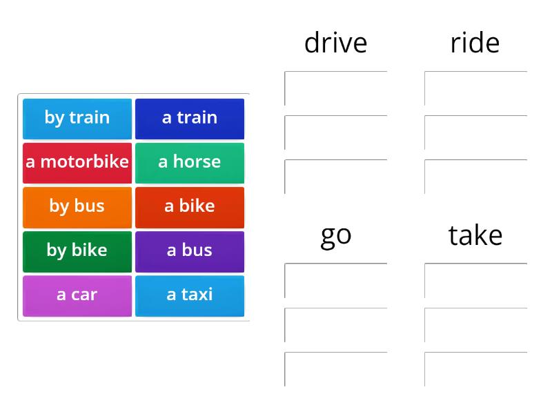 drive-ride-go-group-sort