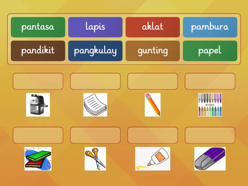 Mga Gamit sa Paaralan () - Match up