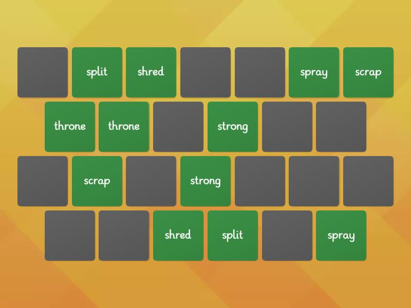 3 Consonant Blends And Trigraphs Matching Pairs 