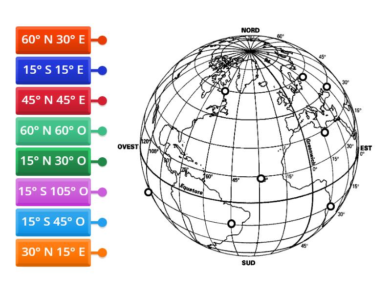 Punti sul reticolo geografico - Labelled diagram