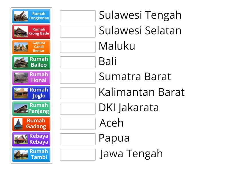 Rumah Adat Indonesia - Match Up