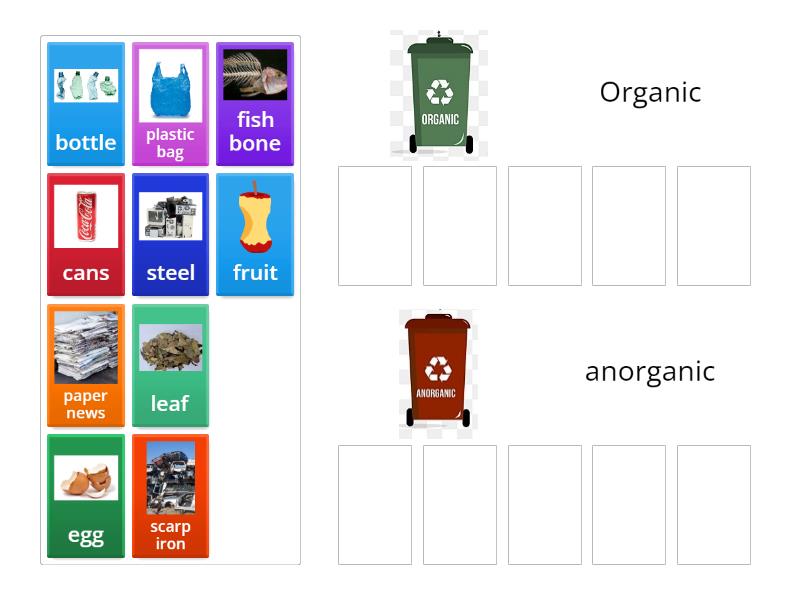 Please help me to separate this trash into correct bin - Group sort