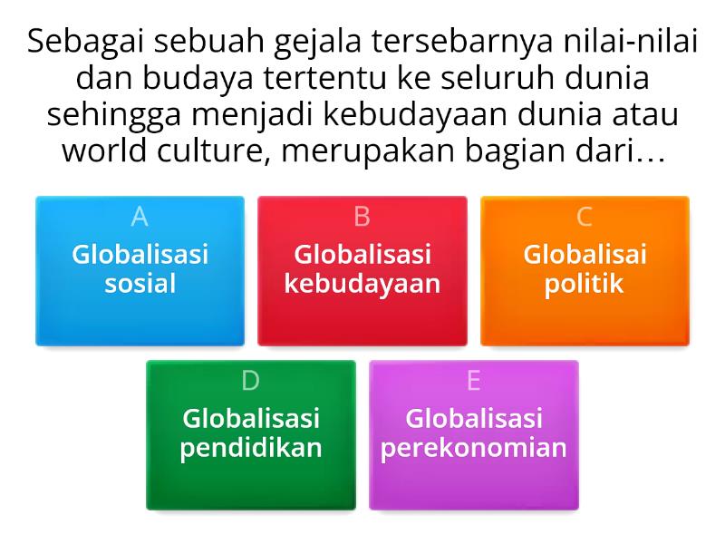 Soal Bentuk Dan Gejala Globalisasi - Quiz