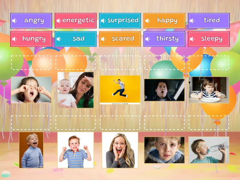 Feelings - matching - Une las parejas