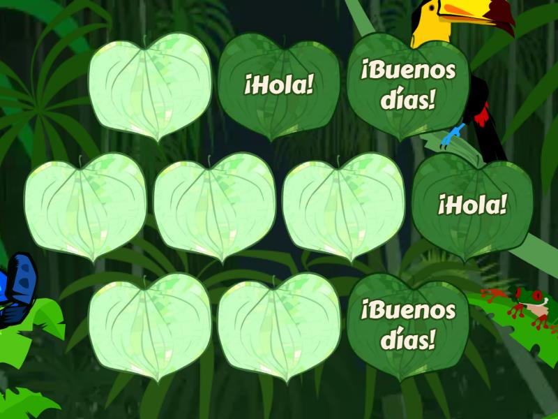 Greetings - (Just Spanish) - Matching pairs