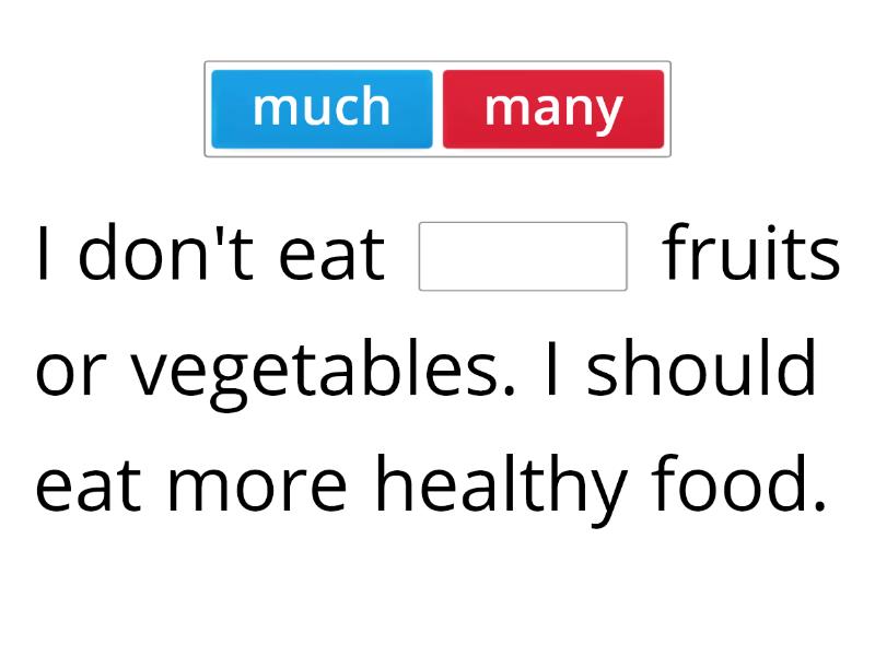 Touchstone 3A - Talking about quantities of food - Complete the sentence