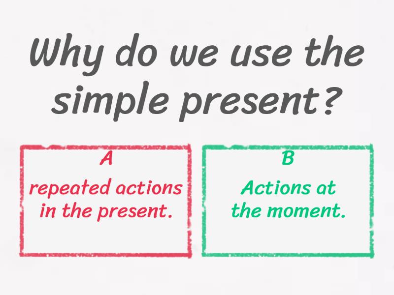 The simple present (affirmative) - Quiz