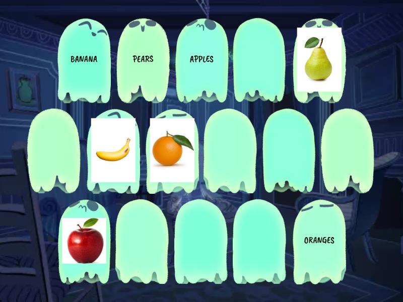 FRUIT MEMORY GAME - Matching pairs