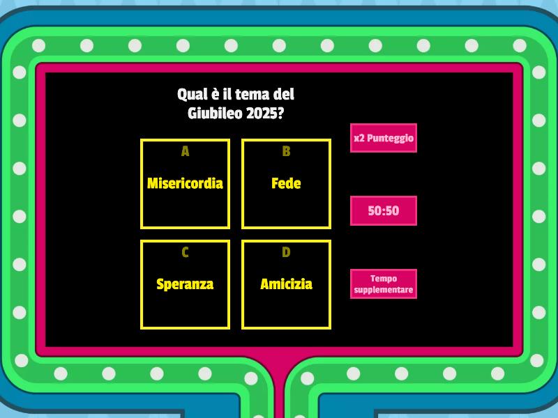 Il Giubileo Ogni Quanti Anni Si Fa Giubileo 2025 - Gameshow quiz