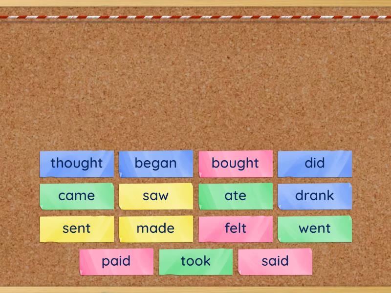 VERB 2 - Find the match