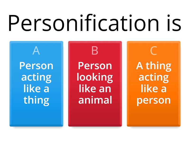 Personification - Quiz