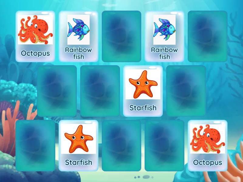 Memory game - The Rainbow Fish - part 1 - MEIE - Parejas
